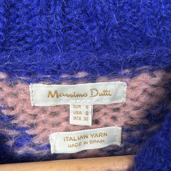 LIMITED EDITION INTARSIA MOHAIR SWEATER - Women - Massimo Dutti size small - Picture 5 of 14